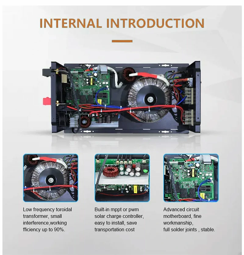 6000W low frequency pure sine wave inverter 8