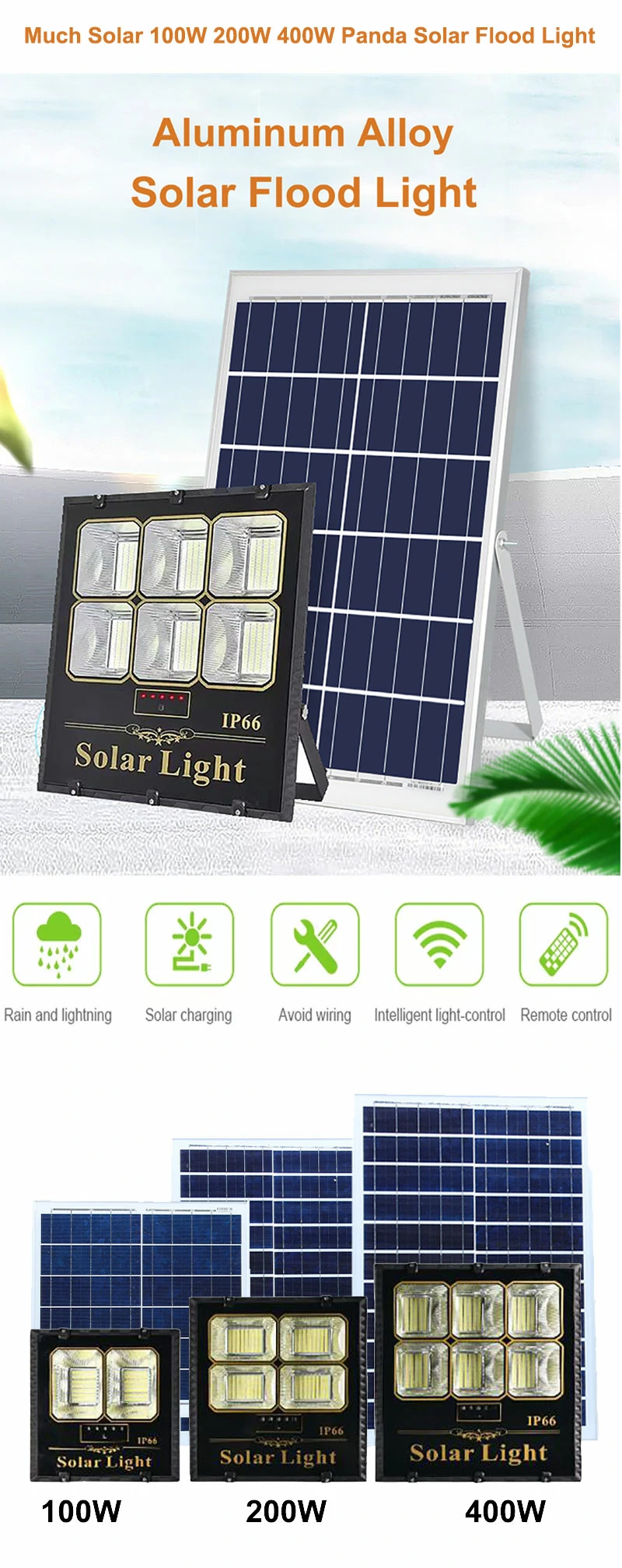 400w solar flood light 10